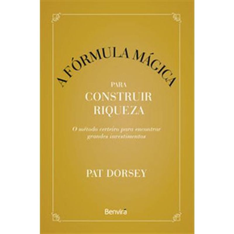livro a fórmula mágica para construir riqueza benvirá (mp)