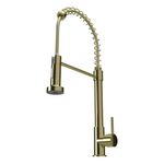 torneira de bancada para cozinha civitt metal gourmet standard dourado (mp)