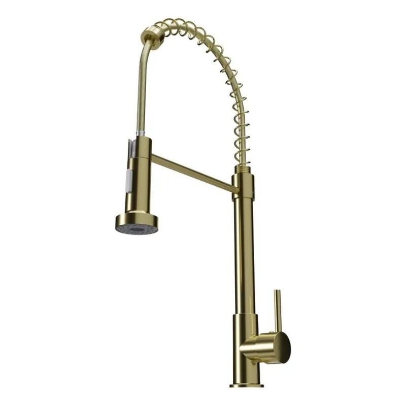 torneira de bancada para cozinha civitt metal gourmet standard dourado (mp)
