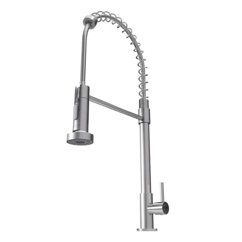 torneira de bancada para cozinha civitt metal gourmet standard escovado (mp)