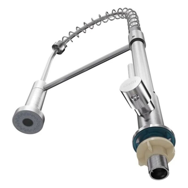 torneira de bancada para cozinha civitt metal gourmet standard escovado (mp)