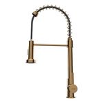 torneira de bancada para cozinha civitt metal gourmet standard gold (mp)