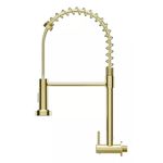 torneira de parede para cozinha civitt metal gourmet standard dourado (mp)