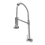 torneira de parede para cozinha civitt metal gourmet standard escovado (mp)