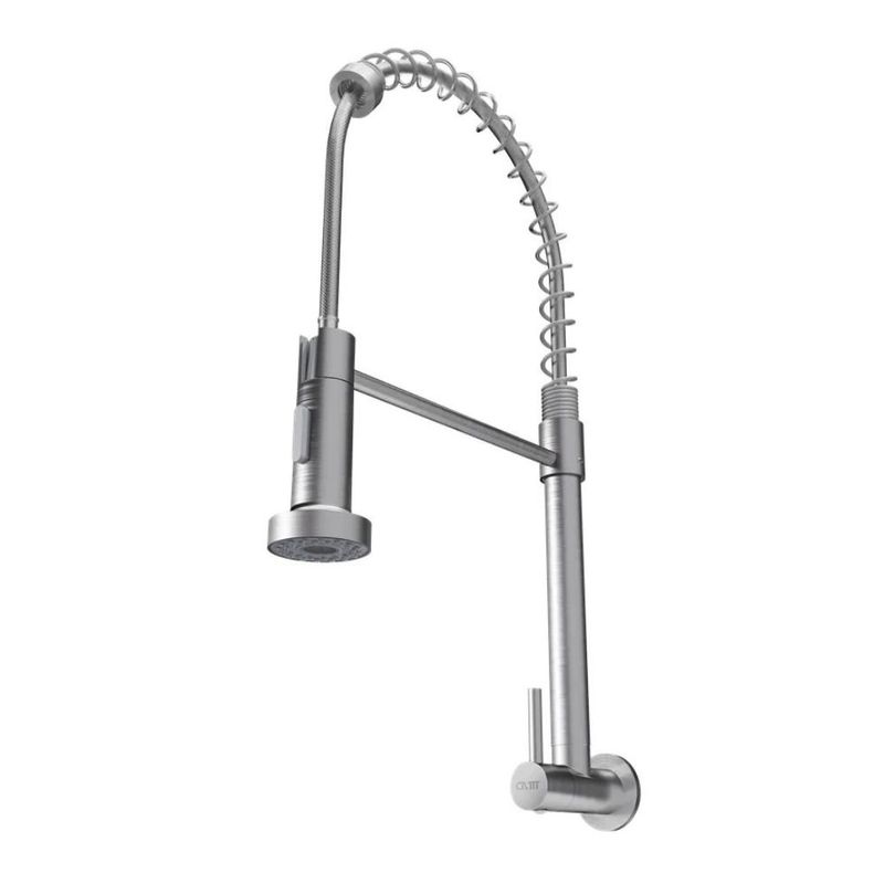 torneira de parede para cozinha civitt metal gourmet standard escovado (mp)