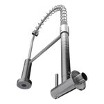 torneira de parede para cozinha civitt metal gourmet standard escovado (mp)