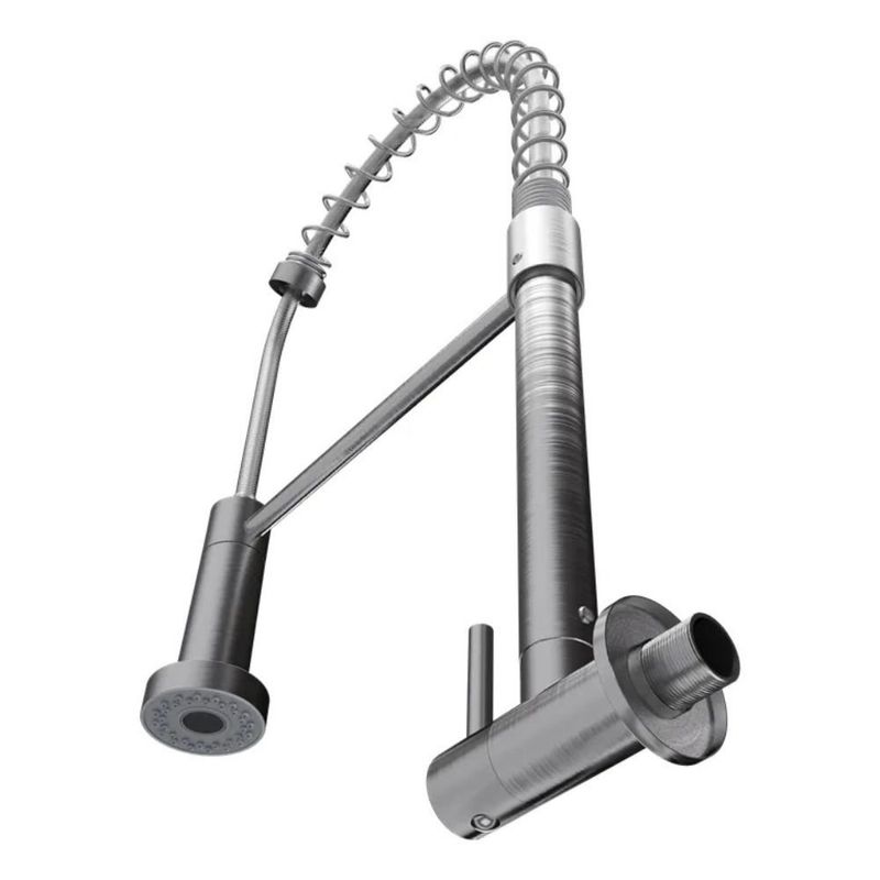 torneira de parede para cozinha civitt metal gourmet standard escovado (mp)