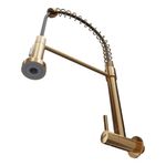 torneira de parede para cozinha civitt metal gourmet standard gold (mp)