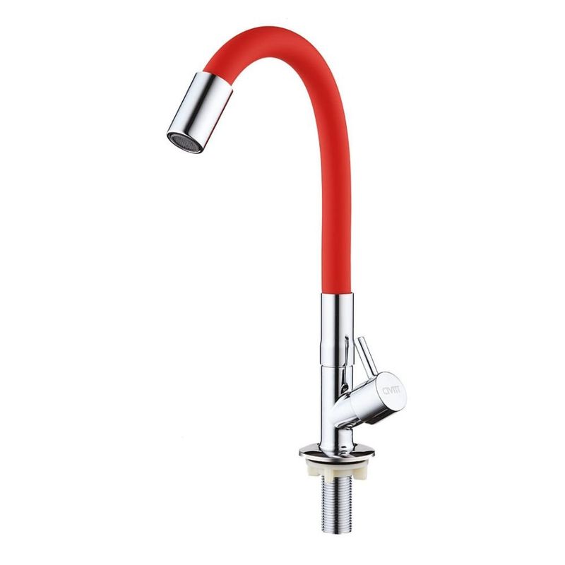 torneira de bancada civitt flexível metal vermelho (mp)