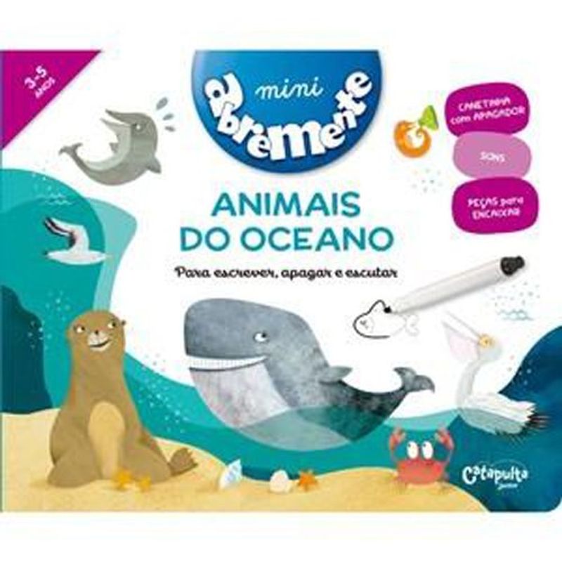 livro abremente mini animais do oceano catapulta editores (mp)