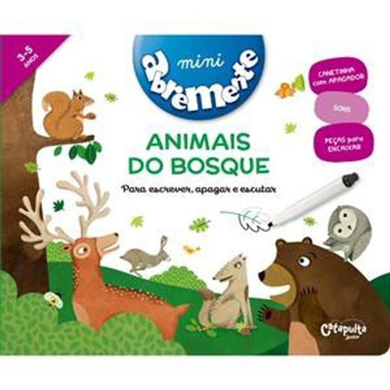 livro abremente mini animais do bosque catapulta editores (mp)