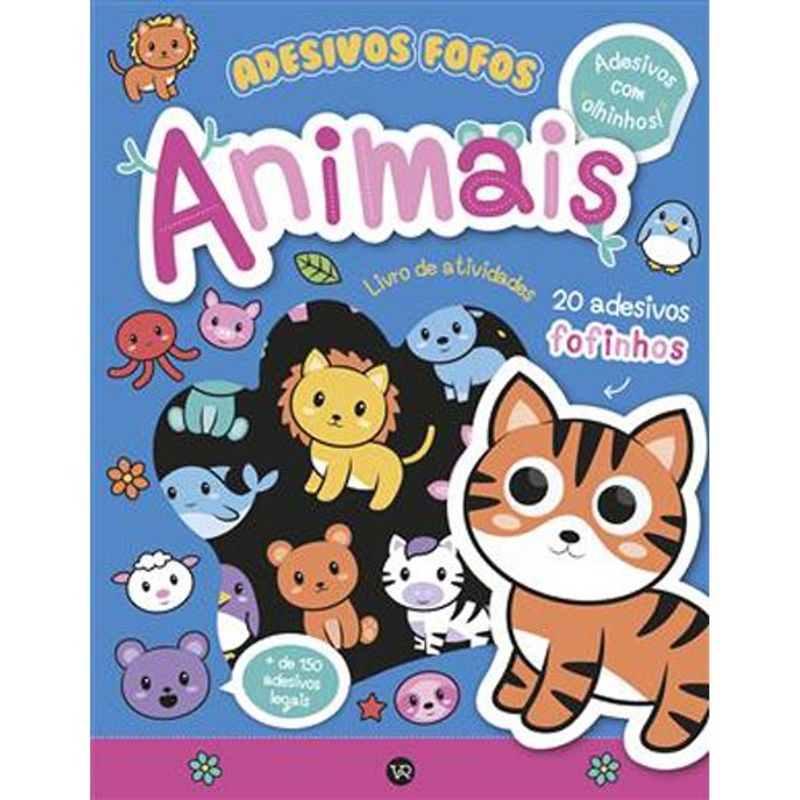 livro adesivos fofos animais vergara (mp)