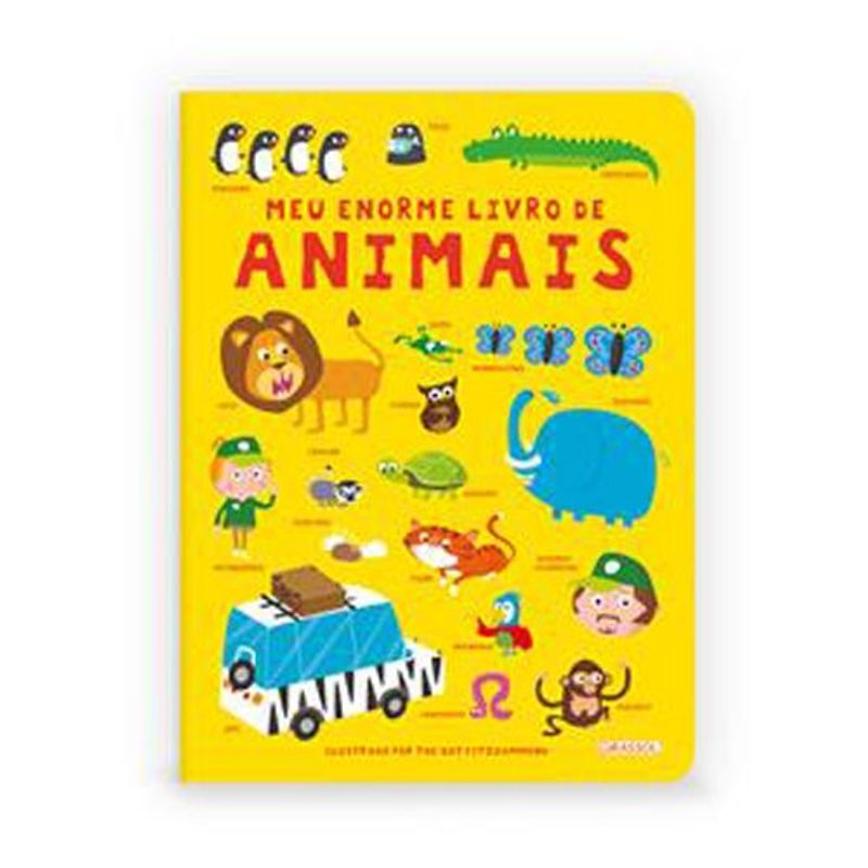 livro meu enorme livro de animais girassol brasil (mp)