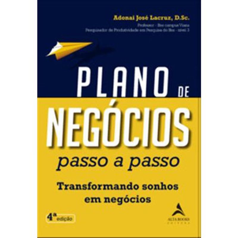 livro plano de negócios passo a passo alta books (mp)