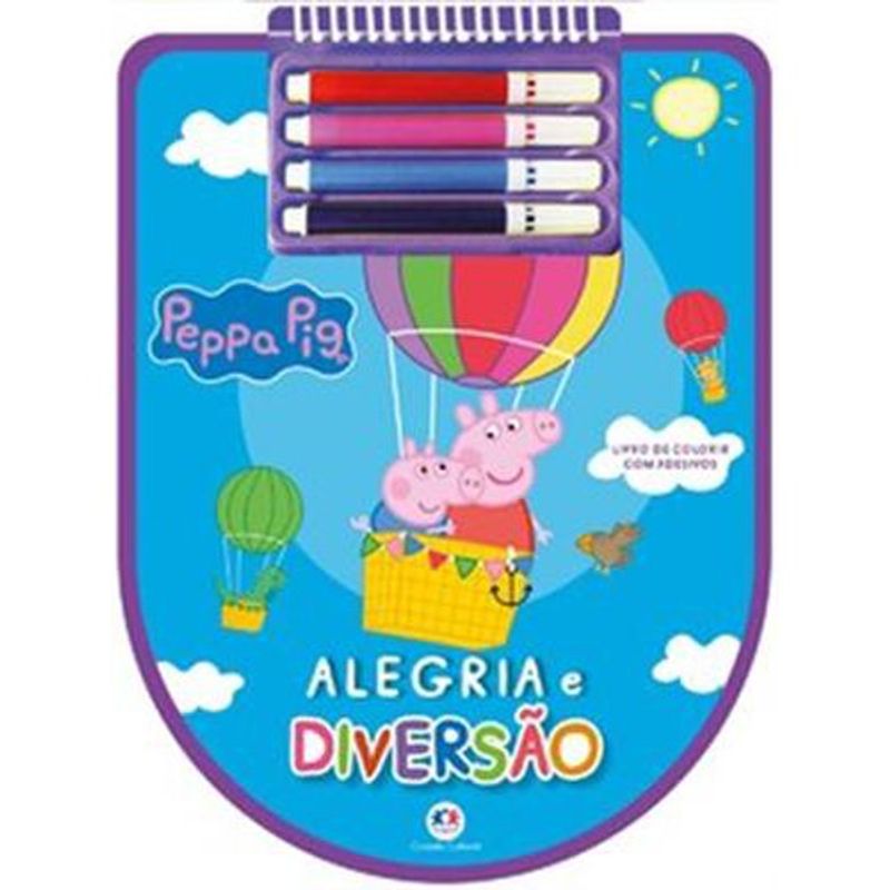 livro peppa pig alegria e diversão ciranda cultural (mp)