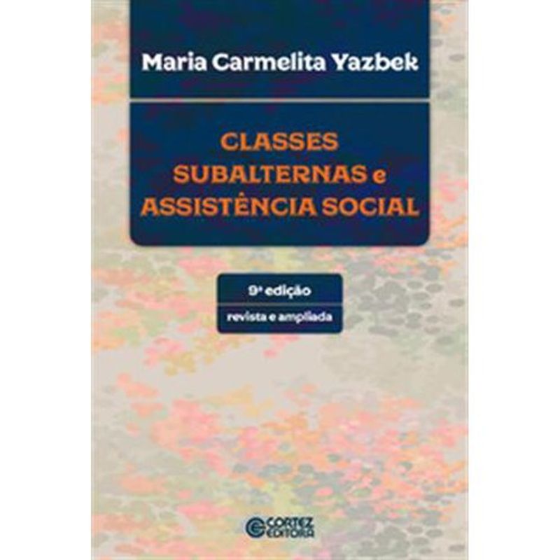 livro classes subalternas e assistência social cortez editora (mp)