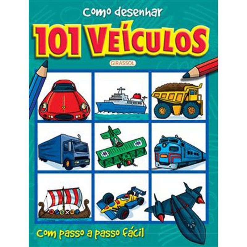 livro como desenhar 101 veículos girassol brasil (mp)