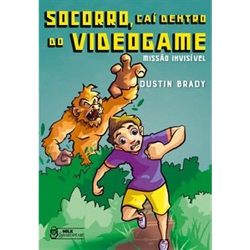 livro socorro, caí dentro do videogame missão invisível vol. 02 milk shakespeare (mp)