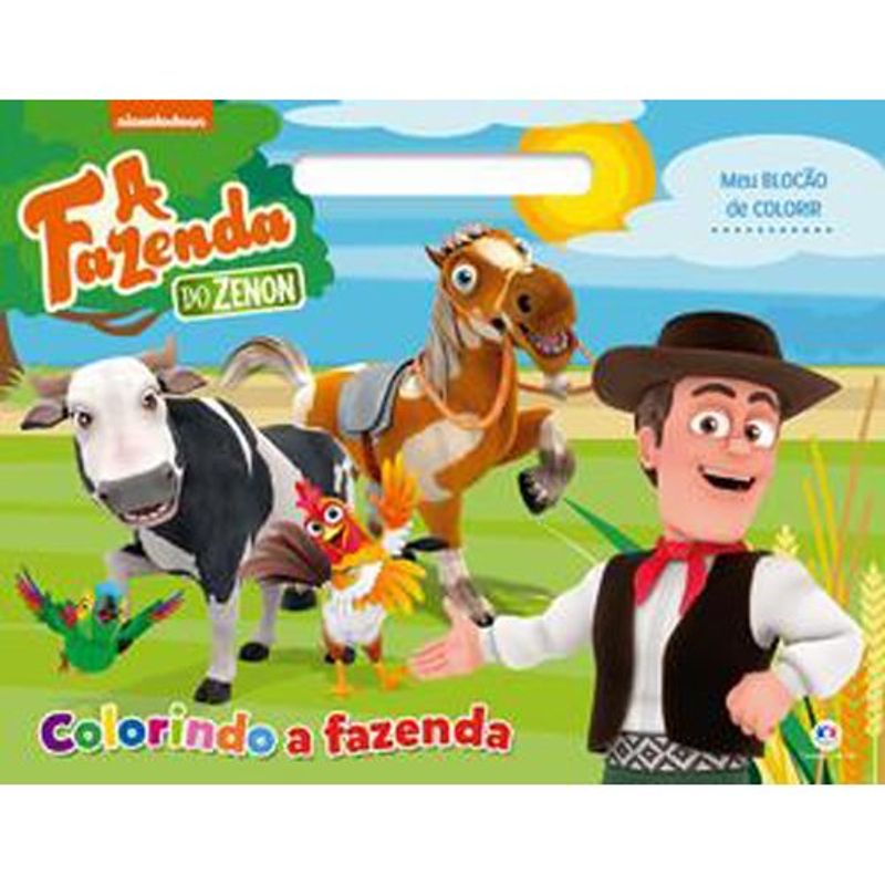 livro a fazenda do zenon colorindo a fazenda ciranda cultural (mp)