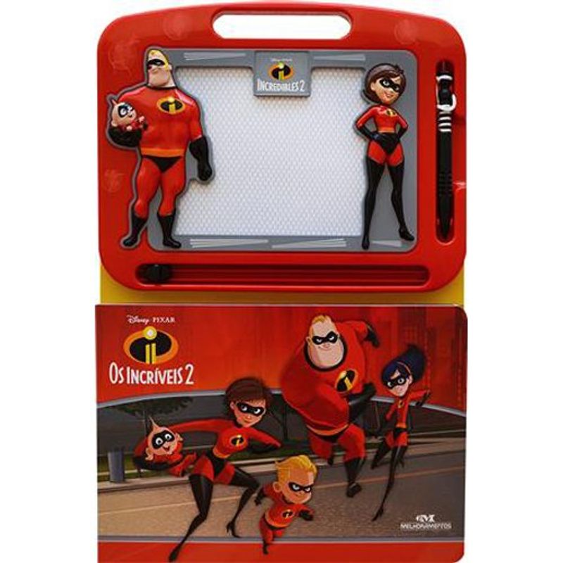 livro os incríveis 2 tela mágica melhoramentos (mp)