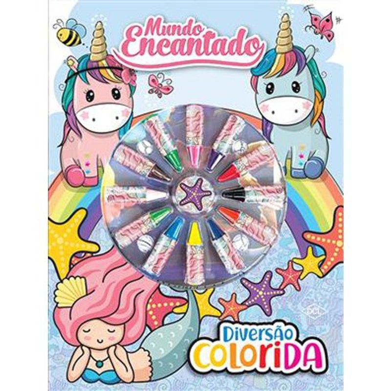 livro cores unicórnios e sereias dcl (mp)