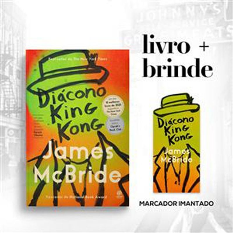 livro diácono king kong + marcador imantado astral cultural (mp)
