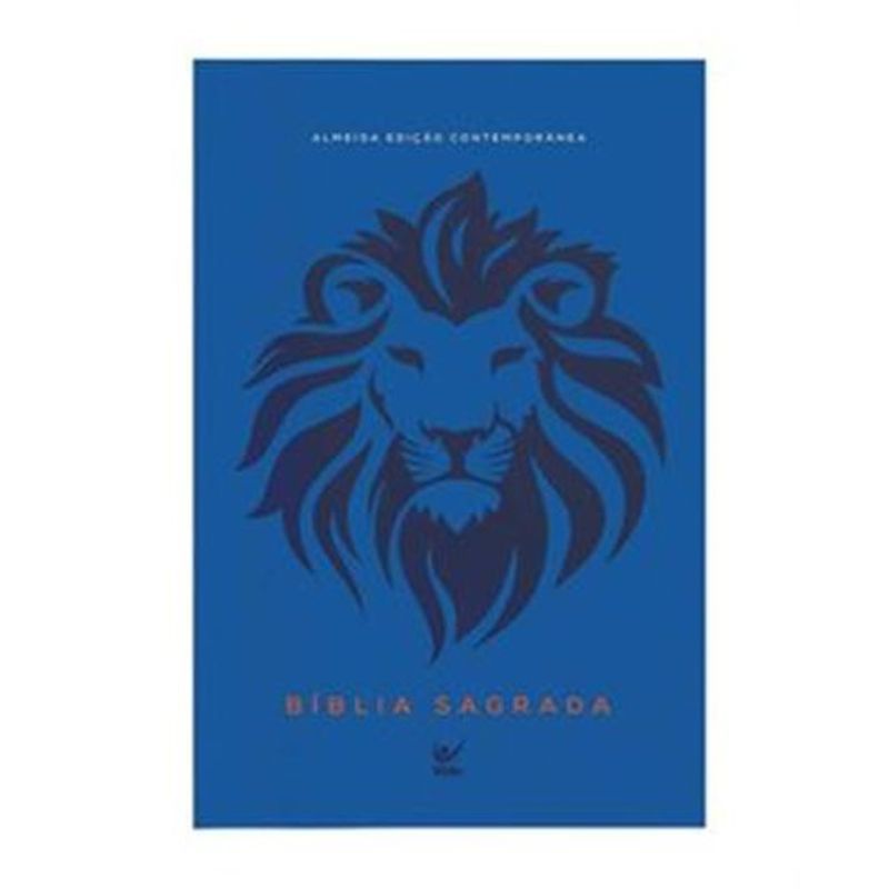 livro bíblia aec letra grande capa azul editora vida (mp)