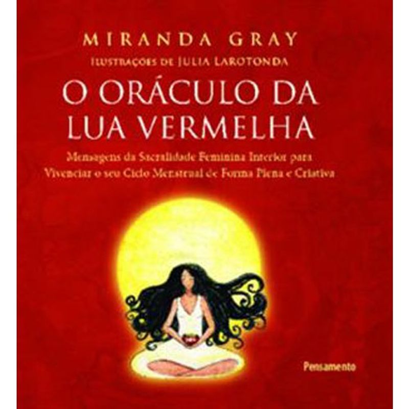 livro o oráculo da lua vermelha caixa com livro + 41 cartas pen samento (mp)
