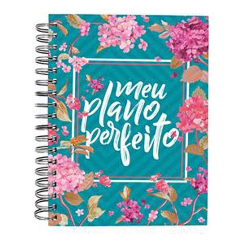 livro meu plano perfeito, espiral duplo, flores (4a edição) thoma s nelson brasil (mp)