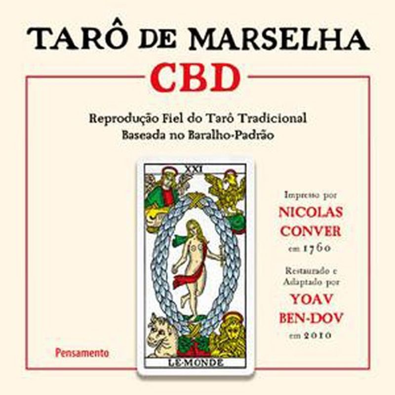 livro tarô de marselha cbd caixa com livro + 78 cartas pensamen to (mp)