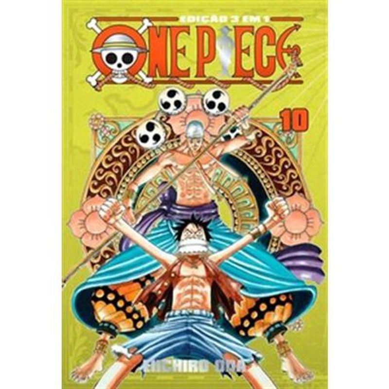 livro one piece 3 em 1 vol. 10 panini books (mp)