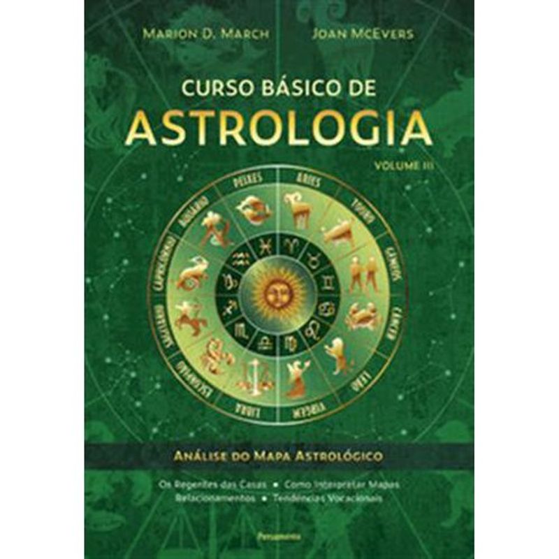 livro curso básico de astrologia vol. 3 pensamento (mp)