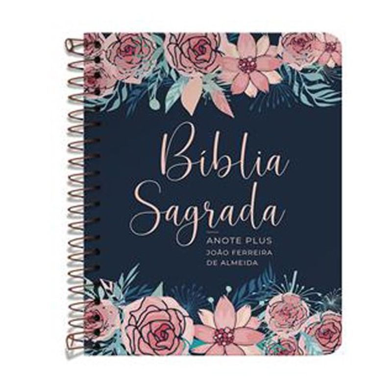 livro bíblia anote nvi grande capa rosas geografica (mp)