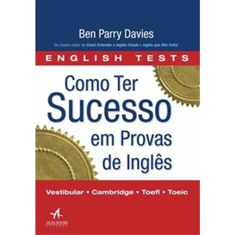 livro como ter sucesso em provas de inglês alta books (mp)