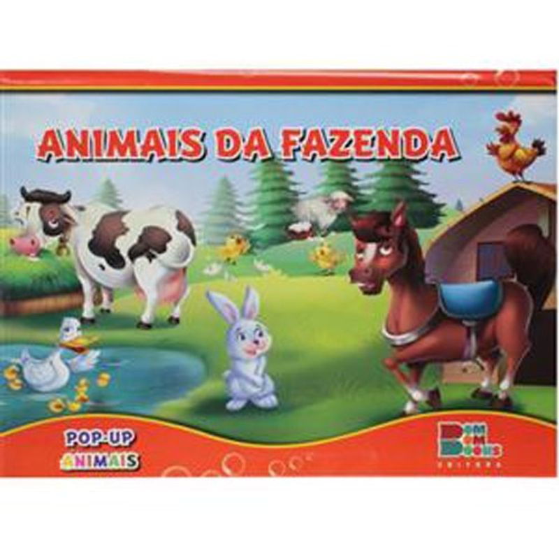 livro pop-up animais da fazenda bom bom books (mp)