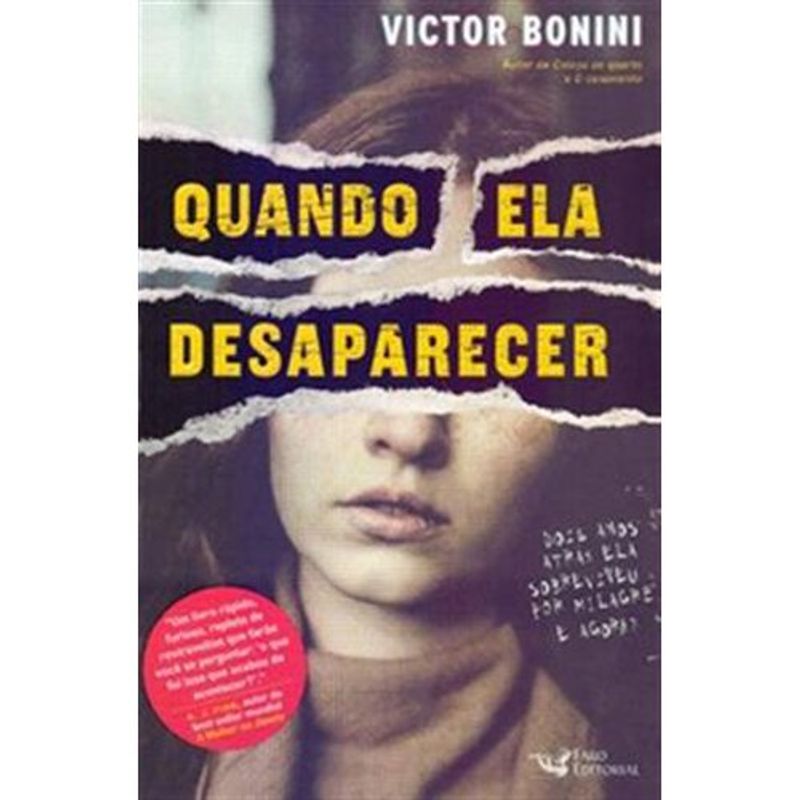 livro quando ela desaparecer faro editorial (mp)