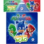livro pj masks cores em ação ciranda cultural (mp)