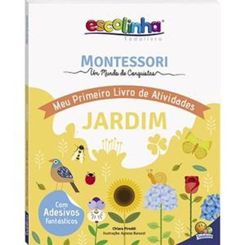 livro montessori meu primeiro livro de atividades... jardim (escolinha) todolivro (mp)