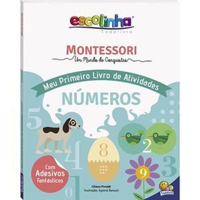 livro escolinha montessori meu p livro atividades: números (escolinha) ( mp) todolivro