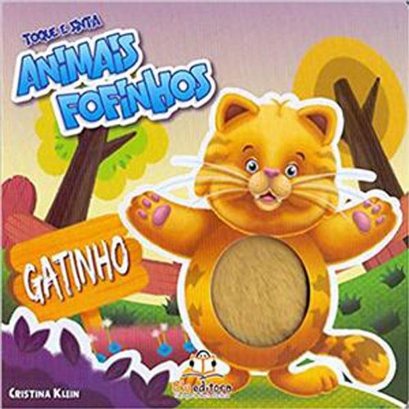 livro toque e sinta animais fofinhos gatinho blu (mp)