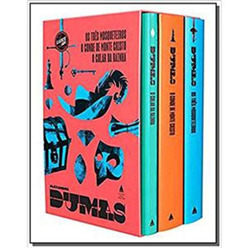 livro box alexandre dumas capa dura 3 livros nova fronteira (mp)