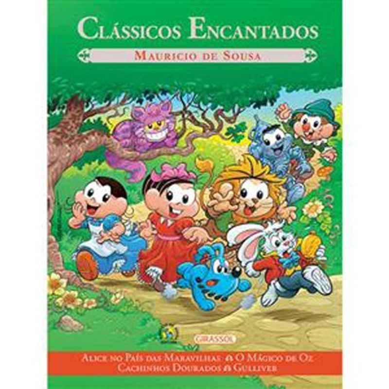 livro turma da mônica clássicos encantados 3 girassol brasil (mp)