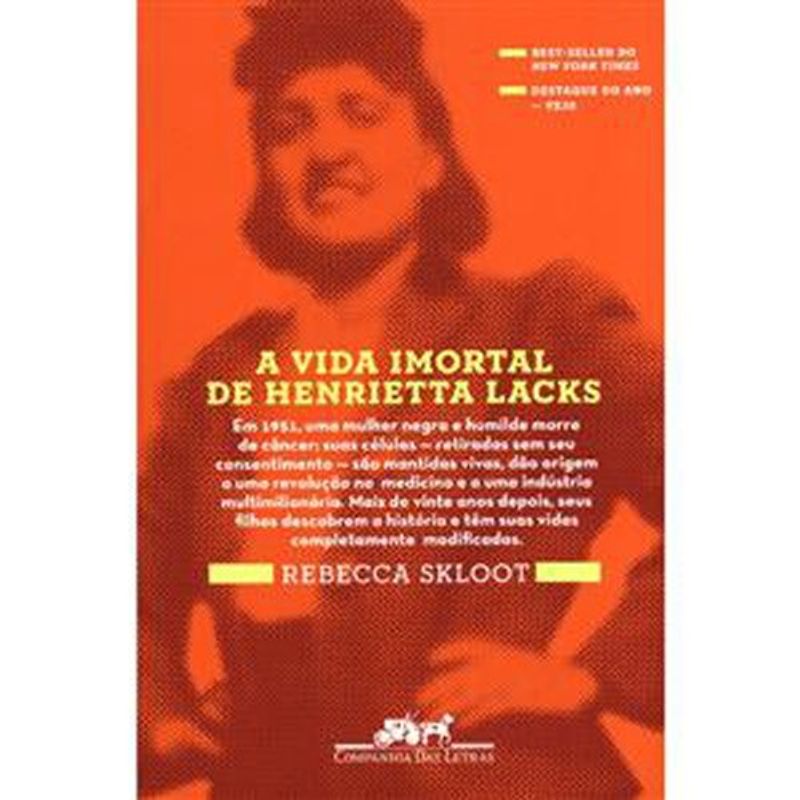 livro a vida imortal de henrietta lacks companhia das letras (mp)