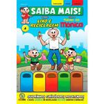 livro saiba mais! vol 04 com a turma da mônica sobre lixo e reciclag em panini books (mp)