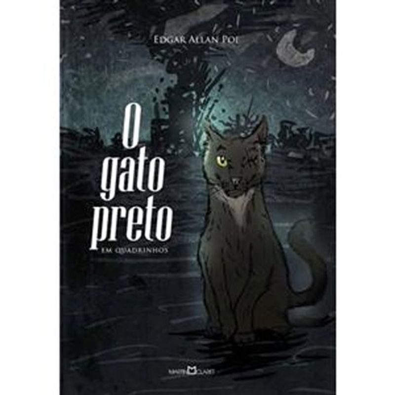 livro o gato preto em quadrinhos martin claret ltda (mp)