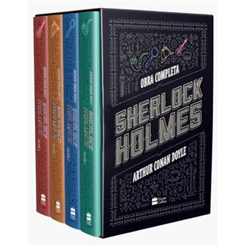 livro box sherlock holmes obra completa harpercollins (mp)