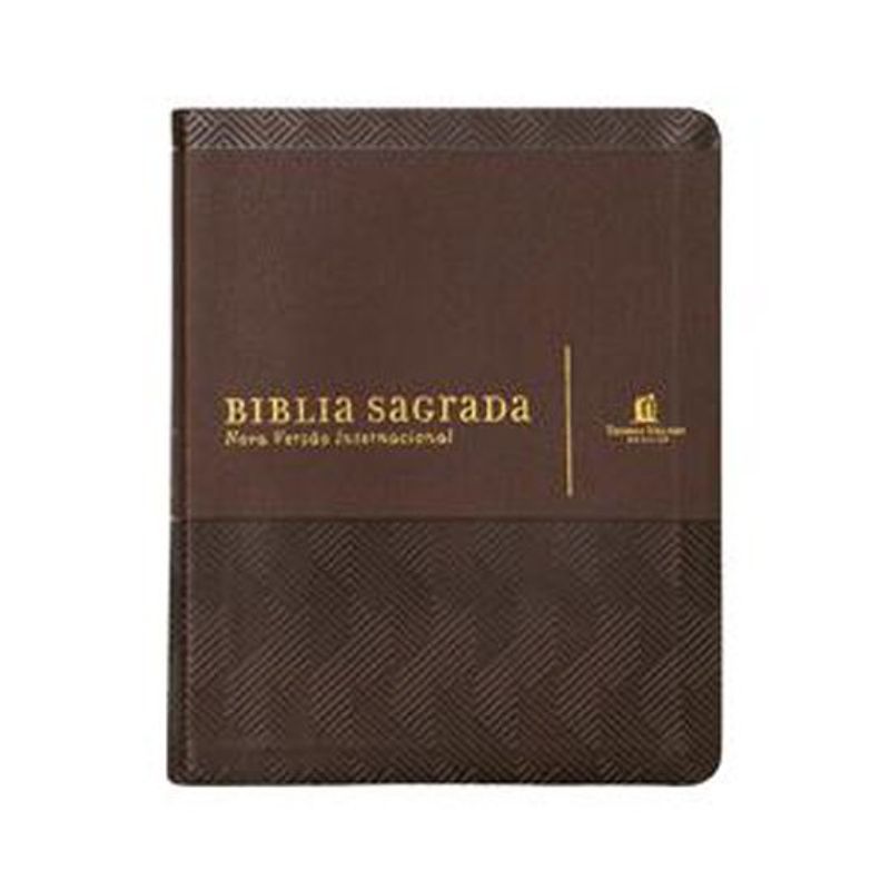 livro bíblia nvi, couro soft, marrom, com espaço para anotações, leitura perfeita thomas nelson brasil (mp)