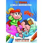 livro turma da mônica clássicos ilustrados para colorir a bela adormecid a girassol brasil (mp)