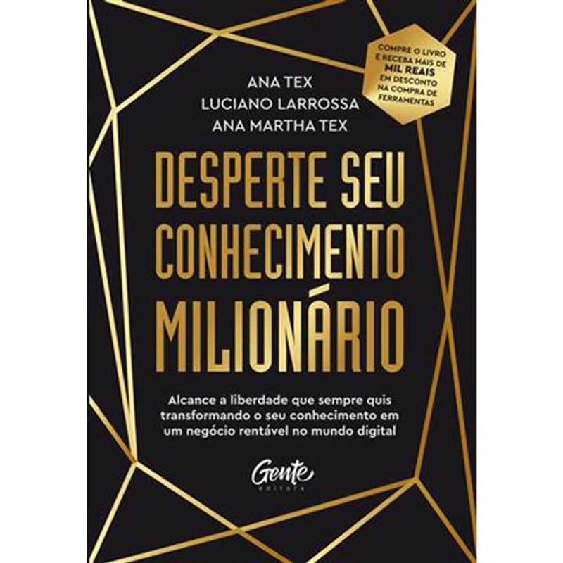 livro desperte seu conhecimento milionário gente (mp)