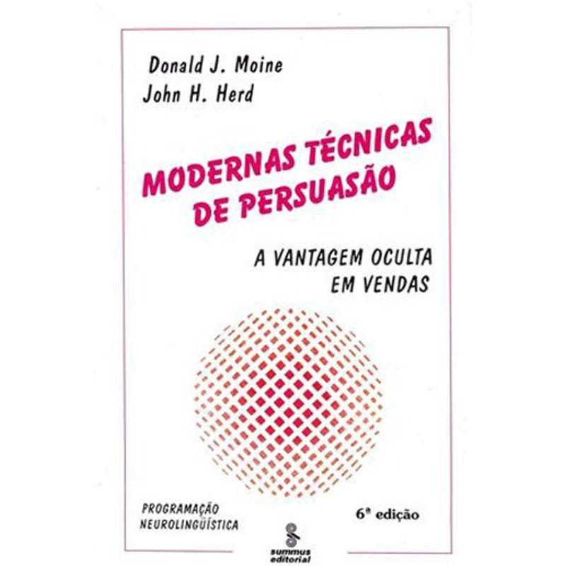 livro modernas técnicas de persuasão summus (mp)
